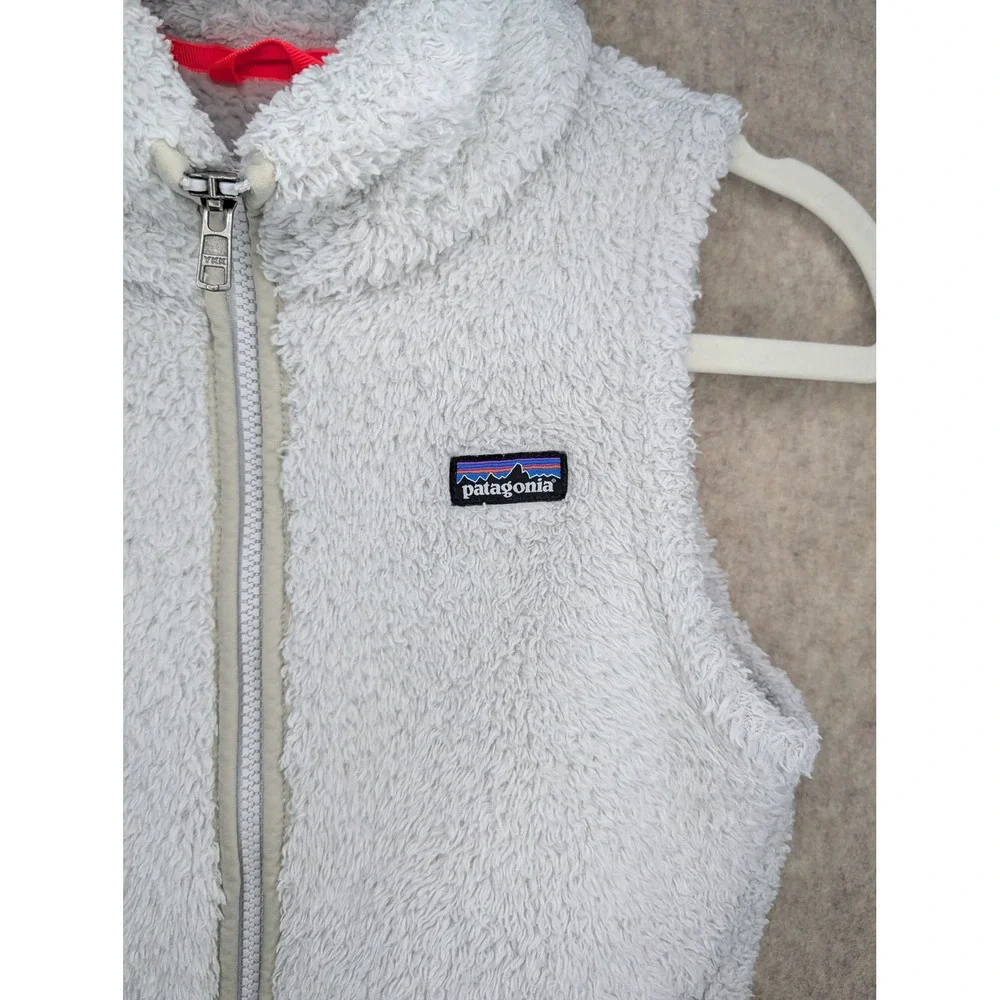 Patagonia Kids Fleece Girls' Los Gatos Vest Fleece Grey Size M 10 - Picture 4 of 7